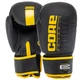 Перчатки для бокса и единоборств на липучке Core Boxing Heroe 8540 Black-Yellow 10 унций - изображение 1