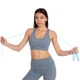 Скакалка скоростная с подшипником и PVC жгутом с силиконовыми ручками Zelart Esce My Fit 1947 голубая - изображение 4
