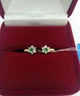 Серьги золото 585° 1,50г. детские имитация изумруд (с03460) - изображение 3