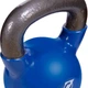 Гиря чугунная с виниловым покрытием Zelart My Fit 5161 8 кг желтая - изображение 6