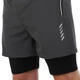 Шорти подвійні спортивні чоловічі Zelart Fit 9002 розмір 2XL (175-180 см) Grey-Black - зображення 4