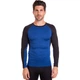 Спортивная компрессионная футболка мужская Zelart Lidong Hr 1005 размер 3XL (185-190 см) Blue-Black - изображение 2