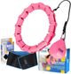 Hula-hop HMS OHA02 Pink z wypustkami i obciążnikiem One Fitness + pas BR160 (5907695552928) - obraz 1