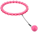 Hula-hop HMS OHA02 Pink z wypustkami i obciążnikiem One Fitness + pas BR160 (5907695552928) - obraz 4