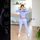 Hula-hop HMS OHA02 Violet z wypustkami i obciążnikiem One Fitness + pas BR160 (5907695552935) - obraz 15