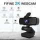 Веб камера 2K Fifine K420 для компьютера с микрофоном + штатив - изображение 3