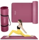 Коврик (мат) спортивный 4FIZJO NBR 180 x 60 x 1 см для йоги и фитнеса Burgundy (P-5905973406703) - изображение 1