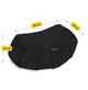 Подушка для йоги и медитации 4FIZJO Zafu полукруглая 40 x 30 x 12 см Black (P-5907739315519) - изображение 2