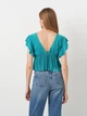 Топ женский Pull & Bear 5474398500 M Зеленый (KC1000000039924) - изображение 2