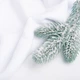 Ткань флис однотонный 380 гр/м2 теплая ткань полар, мягкая для флисовок, кофт, штанов белый м.п. - изображение 3