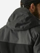 Куртка демисезонная с капюшоном мужская Regatta Highton Str PdJkt RMP435-61G S Черная с серым (5063516129523) - изображение 5