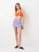 Юбка мини летняя женская Pull & Bear 9397346629 M Фиолетовая (KC1000000037825) - изображение 3