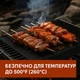 Антипригарный многоразовый коврик для духовки 40х50 см — тефлоновый термостойкий защитный лист для дна духовки / гриля, черный (117394146) - изображение 5