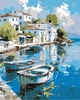 Картина по номерам Riviera Blanca Прибрежный город 40x50 см (RB-1219) - изображение 1