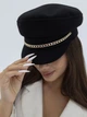 Кепи кашемировая с цепью D.Hats цвет чёрный - изображение 5