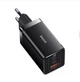 Сетевое Зарядное Устройство Baseus GaN5 Pro 65W (2 Type-С+USB ) + Кабель Type-C to Type-C 100W (1m) Black - изображение 1