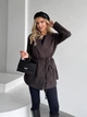 Жіночий піджак з плечиками та паском Uaclothes 42-44 Коричневий (like35224-156441349) - зображення 4