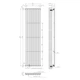 Вертикальный радиатор Ellipse 480х1800-8, anticor, черный муар (02-245032-4818) - изображение 6