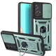 Протиударний чохол Armor Ring + захиcт камери для Samsung Galaxy A52 та A52s (A525/A528) Simon case зелений - изображение 1