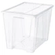 Контейнер з кришкою ІКЕА SAMLA 57x39x42 см/65 л (s99440774) - зображення 1