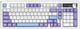 Klawiatura bezprzewodowa Ajazz AK980 Gift Switch V2 USB/Bluetooth Biały/Fioletowy (AK980-GV2-PWB) - obraz 2