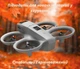 Дитячий квадрокоптер з FPV-камерою, обходом перешкод, підсвіткою та захистом пропелерів — міні-дрон для дітей і підлітків YouWe 2100145, сірий - зображення 3