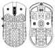 Бездротова мишка ATTACK SHARK R5 Ultra Карбонова PAW3950MAX, 42000 DPI, 8K White - зображення 4