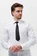 Чоловіча Вузька Укорочена Краватка На Резинці Without Vindzor Black - изображение 2