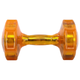 Гантель для фітнесу з покриттям TPU Zelart Jelly Urethane Coated Dumbbells TA-2946-15LB 1шт 6,8кг оранжевий - зображення 2