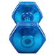 Гантель для фитнеса с TPU покрытием Zelart Jelly Urethane Coated Dumbbells TA-2946-12_5LB 1шт 5,7кг синий - изображение 3
