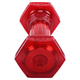 Гантель для фитнеса с TPU покрытием Zelart Jelly Urethane Coated Dumbbells TA-2946-2_5LB 1шт 1,13кг красный - изображение 3