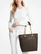 Набор сумка шоппер + кошелек женский Michael Kors 159408988 Коричневый (1159845167) - изображение 2