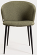 Krzesło do kuchni i salonu HOMLA 738074 LUJO 56.5 x 59 x 81 cm Zielone (5906496738074) - obraz 2