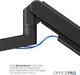 Настільне кріплення для монітора OfficePro MAH821B з газліфтом 24-57" 2~27 кг Black - зображення 7