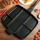 Универсальна антипригарная сковородка из нержавеющей стали Magic Pan Original 5 в 1 Сковородка гриль на 5 отделений - изображение 10