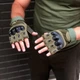 Тактические перчатки беспалые Combat Tac Хаки L - изображение 4