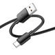 Кабель HOCO Type-C Hyper charging data cable X96 |1m, 27W/3A| black - зображення 3