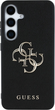 Панель Guess Grained Big 4G Logo Small Classic Logo для Samsung Galaxy S25 Plus Black (3666339449131) - зображення 1