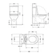 Унитаз напольный Qtap Robin Ultra Quiet безободковый с сиденьем Soft-close MATT BLACK QT13226083AMB - изображение 2