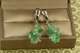 Серьги No Name подвески из натурального нефрита 3,8 см серебристые - изображение 2