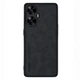 Кожаный чехол Fanoya для Xiaomi Poco F7 black - изображение 1