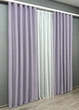 Комплект готовых штор VR-Textil Блэкаут Midnight № 1227ш Лавандовый 150х290 см 2 шт (33-0065) - изображение 4