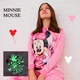 Детская пижама для девочек Минни Маус Minnie Mause | светится в темноте | 10 года рост 134-140см | цвет розовый - изображение 2