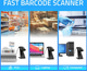 Skaner kodów kreskowych Qoltec 1D USB + stojak na skaner Czarny (5901878508528) - obraz 7