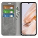 Чехол Taba Retro-Skin для Xiaomi Redmi 13 книжка с визитницей кожа PU серый - изображение 4