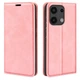 Чехол Taba Retro-Skin для Xiaomi Redmi Note 13 Pro 4G книжка с визитницей кожа PU розовый - изображение 1