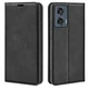 Чехол Taba Retro-Skin для Motorola Edge 50 Fusion книжка с визитницей кожа PU черный - изображение 1