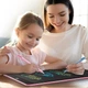 Кольоровий графічний планшет для малювання Writing Tablet 16" рожевий (М0646) - зображення 2