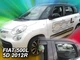 Дефлектори вікон вітровики Fiat 500L 5D 12- вставні 4шт Heko Фіат 500Л АМ0032868 - зображення 1