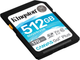 Kingston SDXC 512GB Canvas Go! Plus Class 10 UHS-I U3 V30 (SDG3/512GB) (955555906898802) - Уцінка - зображення 2